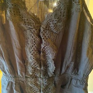Express black lace tank size medium